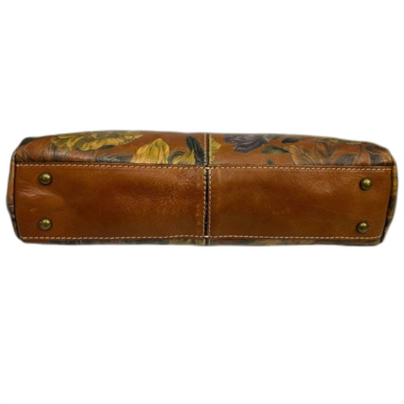 PATRICIA NASH LEATHER FERRARA SATCHEL BAG ENLIGHTENED GARDEN RETIRED FLORAL - Picture 4 of 14